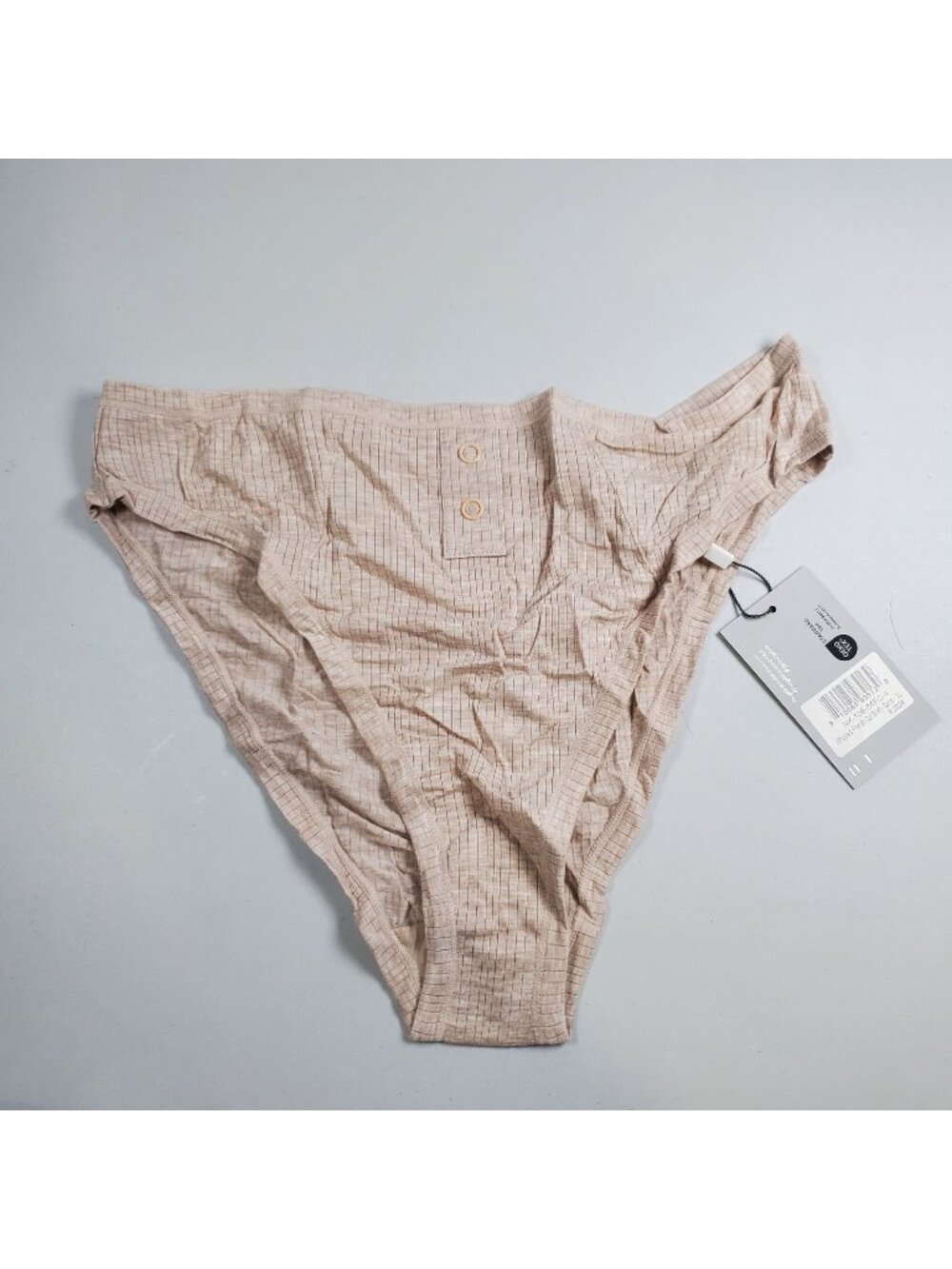 Negative Underwear Whipped French Cut Brief Women Size XL NWT Sand